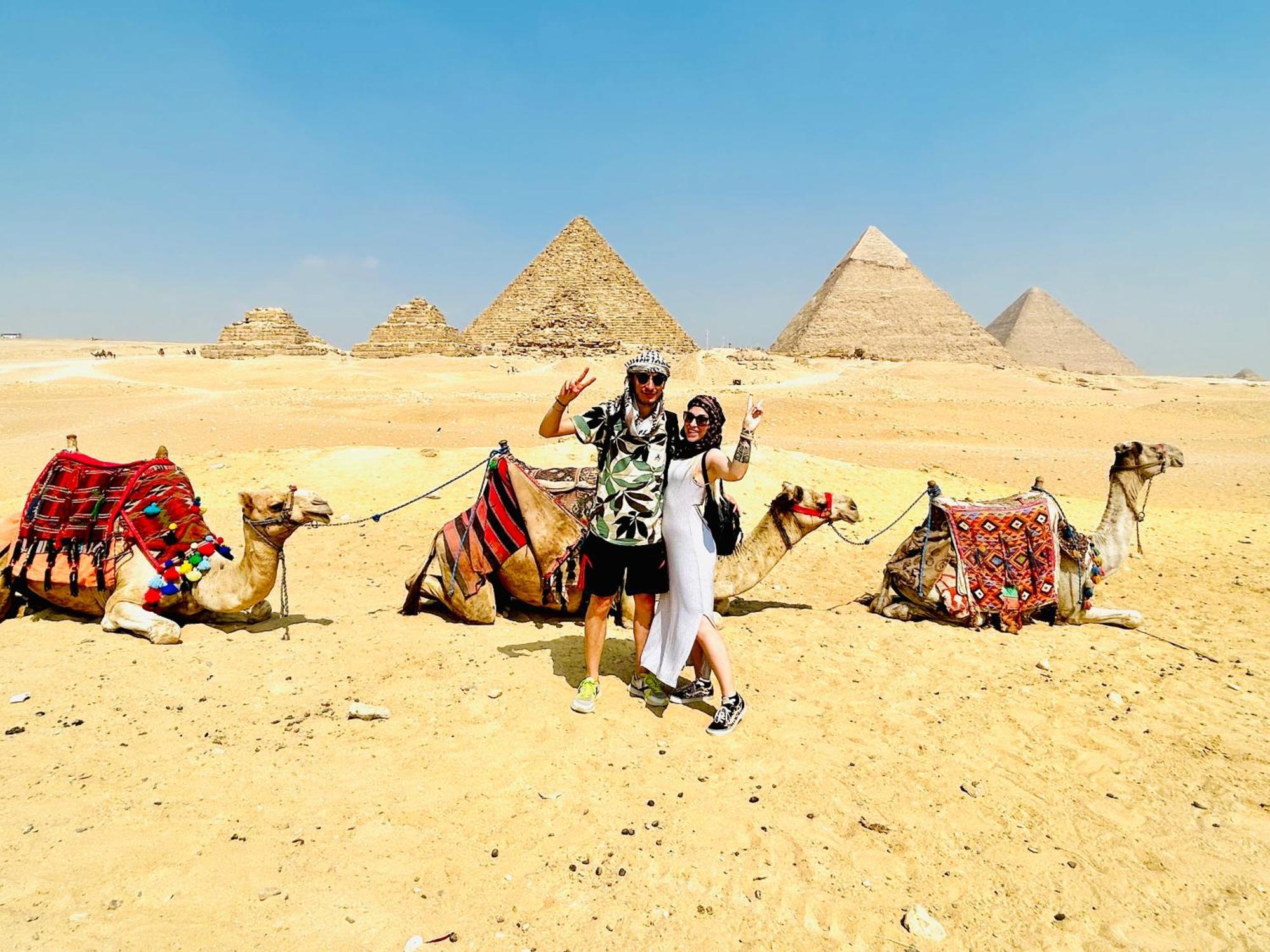 Global Pyramids View Inn Kafret el-Gabal Exterior foto